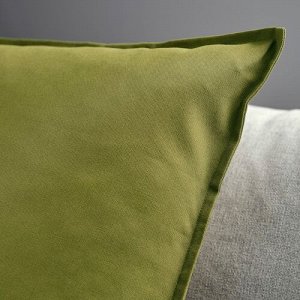 GURLI, чехол для подушки, темно-желто-зеленый, 65x65 см