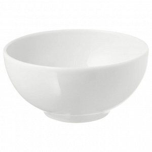 IKEA 365+, Миска с закругленными бортами белого цвета, 13 см