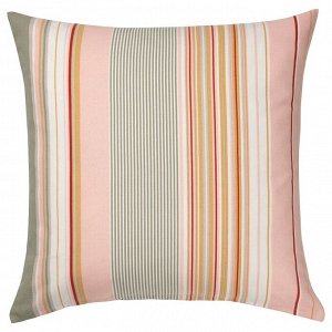 SOLMOTT, чехол для подушки, розовый в разноцветную полоску, 50x50 см,