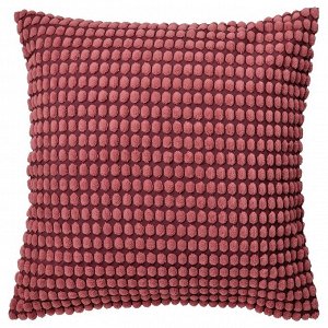 SVARTPOPPEL, чехол для подушки, светло-красный, 65x65 см