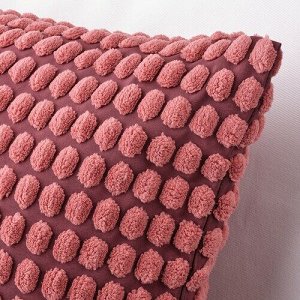 SVARTPOPPEL, чехол для подушки, светло-красный, 65x65 см