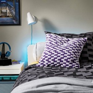 BLSKATA, чехол для подушки, фиолетовый / с рисунком, 50x50 см,