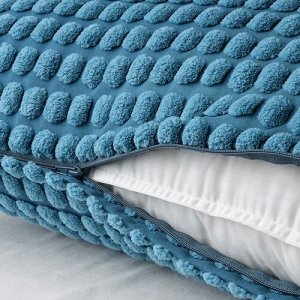 SVARTPOPPEL, чехол для подушки, синий, 65x65 см