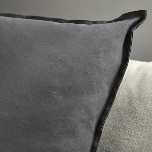GURLI, чехол для подушки, темно-серый, 65x65 см