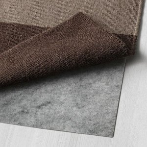 СТОКГОЛЬМ, ковер, плоская ткань, ручная работа/коричневый в клетку, 250x350 см,