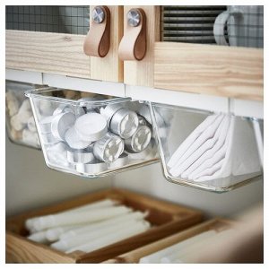 IKEA 365+, контейнер для пищевых продуктов, прямоугольный / стеклянный, 1,8 л,