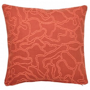 GULDFLY, чехол для подушки, оранжево-красный / оранжевый, 50x50 см