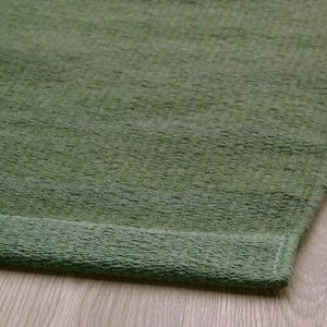 TIDTABELL, коврик, плоская ткань, зеленый, 80x150 см