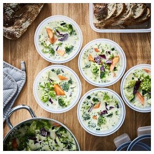 IKEA 365+, Контейнер для пищевых продуктов, круглый/пластиковый, 450 мл