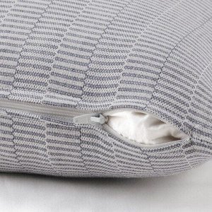 PLOMMONROS, чехол для подушки, темно-синий / белый, 50x50 см