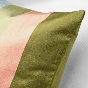 VATTENVN, чехол для подушки, разноцветный / в полоску, 50x50 см,