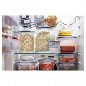 IKEA 365+, Банка с крышкой, стекло/пластик, 1,7 л