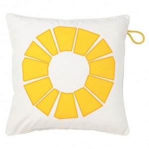 BRGGAN, чехол для подушки, внутренний / наружный, белый / желтый, 50x50 см,