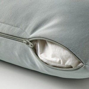 PUCKELMAL, чехол для подушки, светло-серо-бирюзовый, 50x50 см