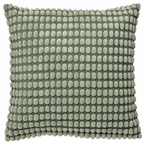 SVARTPOPPEL, чехол для подушки, бледно-серо-зеленый, 50x50 см