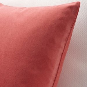 SANELA, чехол для подушки, светло-коричнево-красный, 65x65 см
