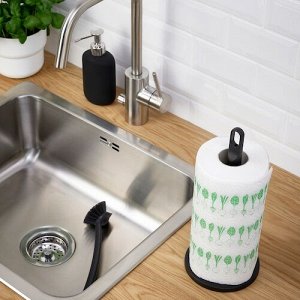 IKEA FAMILJ, держатель для кухонных полотенец, антрацит,