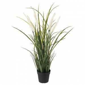 ФЕЙКА, искусственное растение в горшке, в / наружное украшение / трава, 9 см