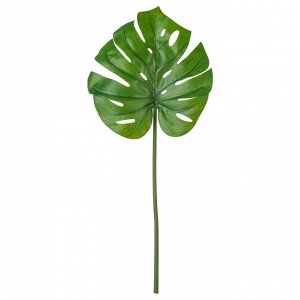 СМЫЧКА, искусственный лист, Монстера/ зеленый, 80 см