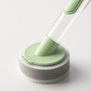 VIDEVECKMAL, набор губок для мытья посуды из 3 предметов с дозатором, светло-зеленый,