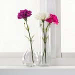 СМЫЧКА, искусственный цветок, гвоздика/темно-сиреневый, 30 см