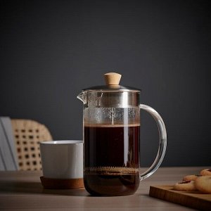 IKEA 365+, Кофеварка / чайник, прозрачное стекло / нержавеющая сталь, 1 л,