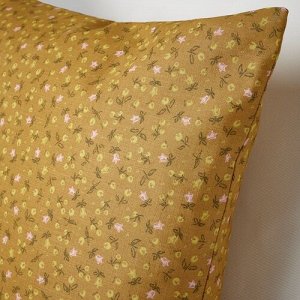 SVRDTG, чехол для подушки, темно-желтый с цветочным рисунком, 50x50 см,