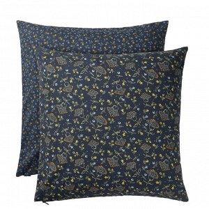 SVRDTG, чехол для подушки, темно-синий с цветочным рисунком, 50x50 см,