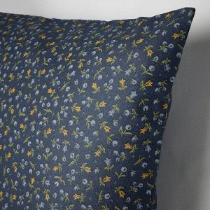 SVRDTG, чехол для подушки, темно-синий с цветочным рисунком, 50x50 см,
