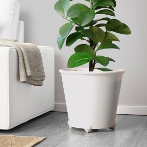 IKEA PS FEJ, самополивающийся горшок для растений, белый, 32 см,