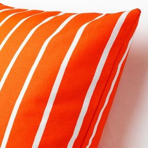 NICKFIBBLA, чехол для подушки, оранжево-белый в полоску, 50x50 см,