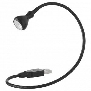 JANSJÖ, СВЕТОДИОДНАЯ USB-лампа, черная, 38 см