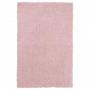 LINDKNUD, коврик с высоким ворсом, розовый, 60x90 см,