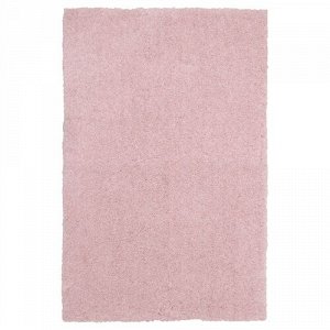 LINDKNUD, коврик с высоким ворсом, розовый, 60x90 см,