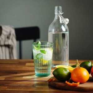 VARDAGEN, стекло, светло-бирюзовый, 43 cl,