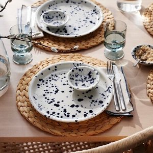 SILVERSIDA, Миска с рисунком/синяя, 11 см, 3 шт