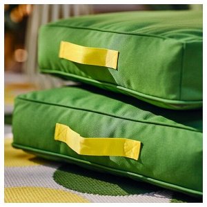 BRGGAN, подушка для пола, цвет зеленый/ outdoor, 45x45 см,