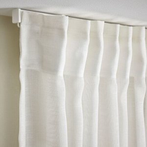 HLLEBRCKA, прозрачные шторы, 1 пара, белые, 145x250 см
