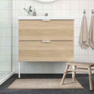 IKEA SDERSJN, коврик для ванной комнаты, светло-бежевый, 50x80 см,