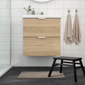 TOFTBO, Коврик для ванной, темно-бежевый, 40х60 см
