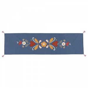 SLÄTTIKA, Настольная дорожка, синий/красный, 35x130 см,