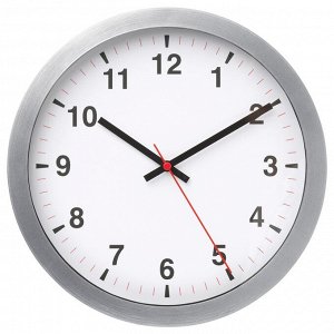 TJALLA, настенные часы, низковольтные/ серебристого цвета, 28 см,