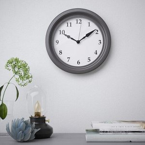 SÖNDRUM, Настенные часы, серые, 35 см
