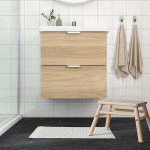 ALSTERN, Коврик для ванной, белый, 40х60 см