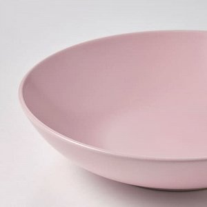 FRGKLAR, глубокая тарелка, матово-светло-розовая, 19 см