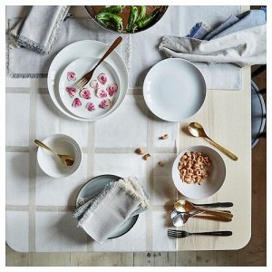 FRJDEFULL, тарелка, белая, 25 см,