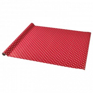 VINTERFINT, рулон подарочной упаковки, красный с рисунком звезды, 4x1 м