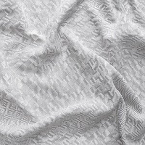 FJDERMOTT, шторы, 1 пара, белый/ серый, 145x250 см