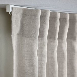HLLEBRCKA, прозрачные шторы, 1 пара, светло-серый, 145x250 см