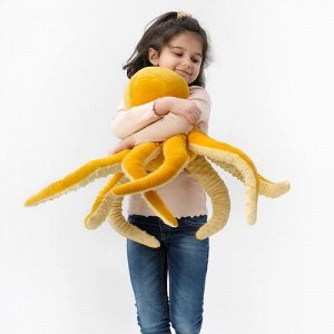 BLÅVINGAD, Мягкая игрушка, осьминог/желтый, 50 см